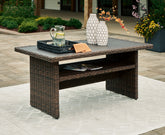Tampa Furniture Outlet Lutz - Ashley Furniture - Brook Ranch Outdoor - RECT Multi-Use Table / Brown - P465-625